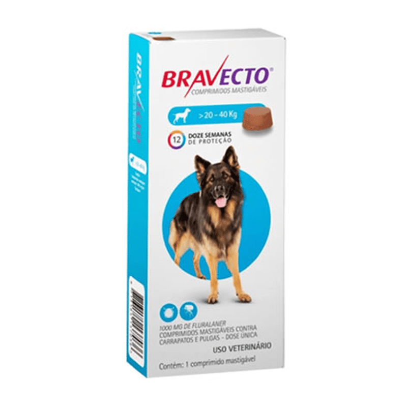 Bravecto Perro 20 - 1 Comprimido