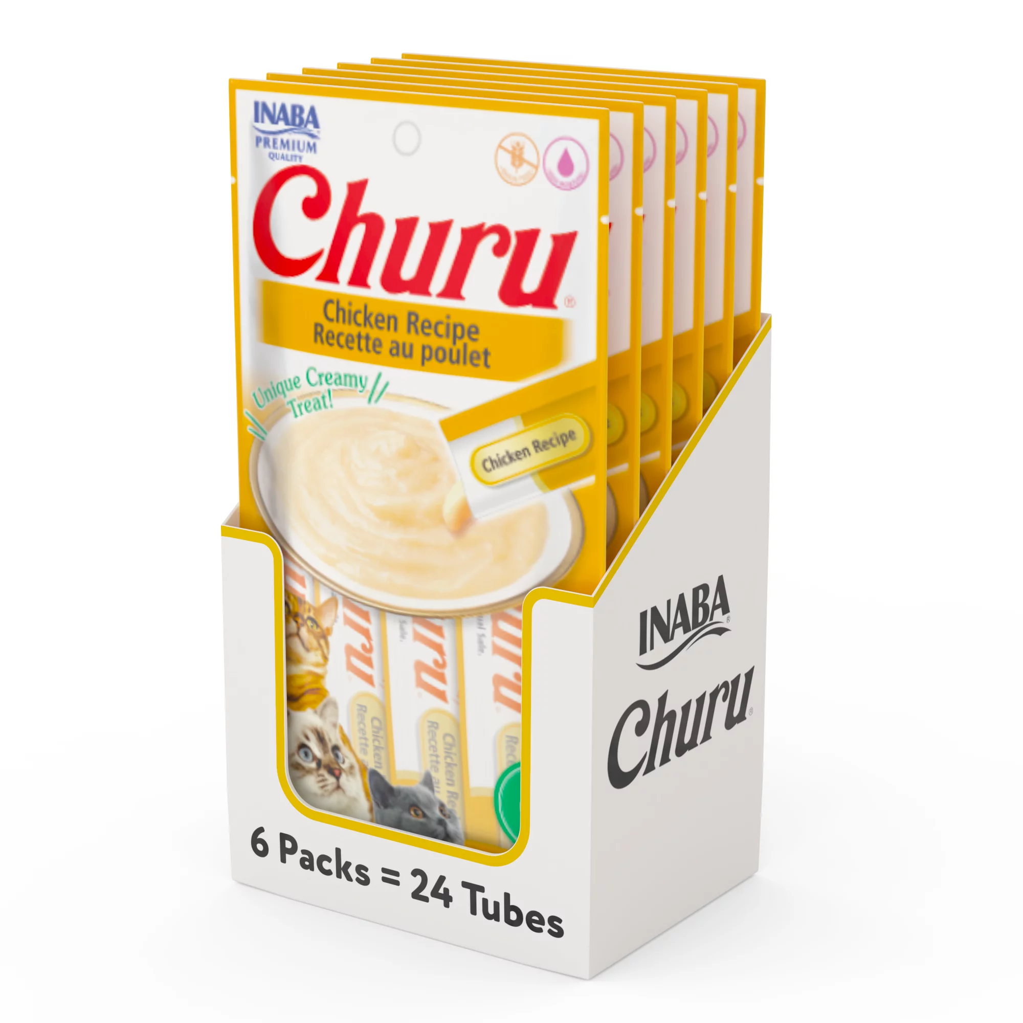 Caja Churu Cat Chicken Recipe 6 Sachets de 4 Tubos