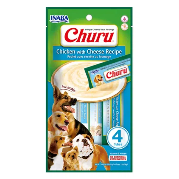 Caja Churu Dog Chicken Cheese 6 Sachets 4 Tubos (USA614)