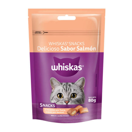 Whiskas Caja Snack Salmón 12 x 80 GR
