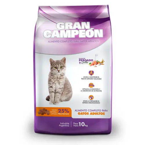Gran Campeón Gato Adulto Pescado & Leche