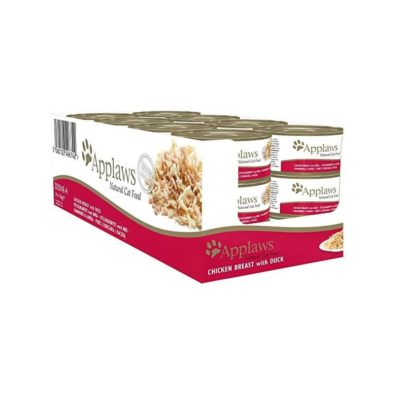 Display Lata Applaws Gato Pollo y Pato 24 Unidades 70 GR(1025LA-A)