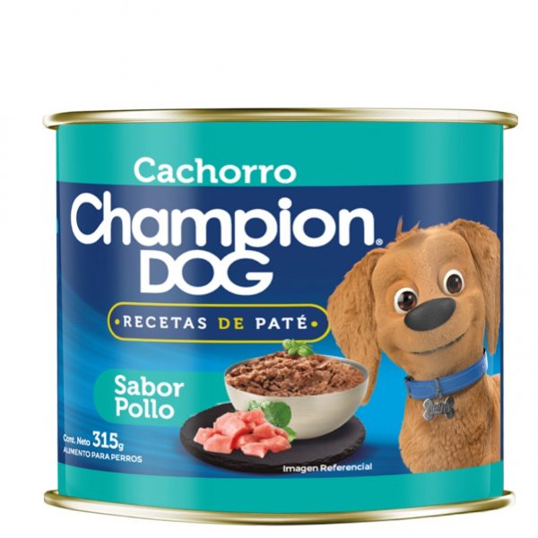 Lata Champion Dog Cachorro Pollo 24x315gr