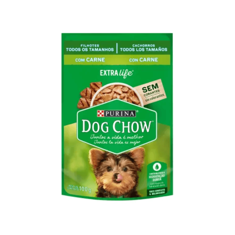Sachet Dog Chow Cachorro Carne 20x100 GR (648)