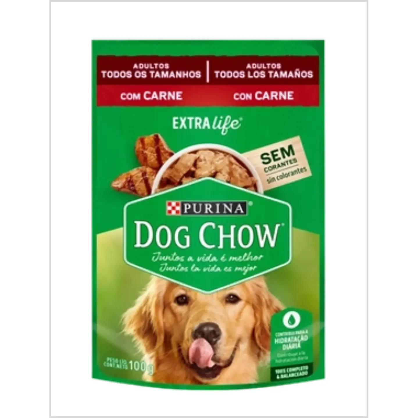 Sachet Dog Chow Carne 20x100 GR (901)
