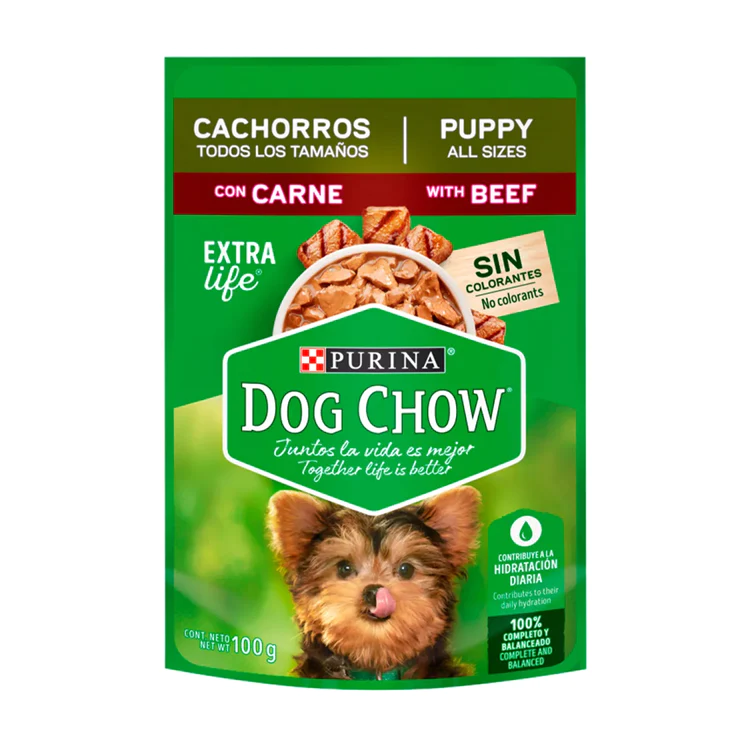 Sachet Dog Chow Carne Adulto Raza Pequeña 20 Unidades