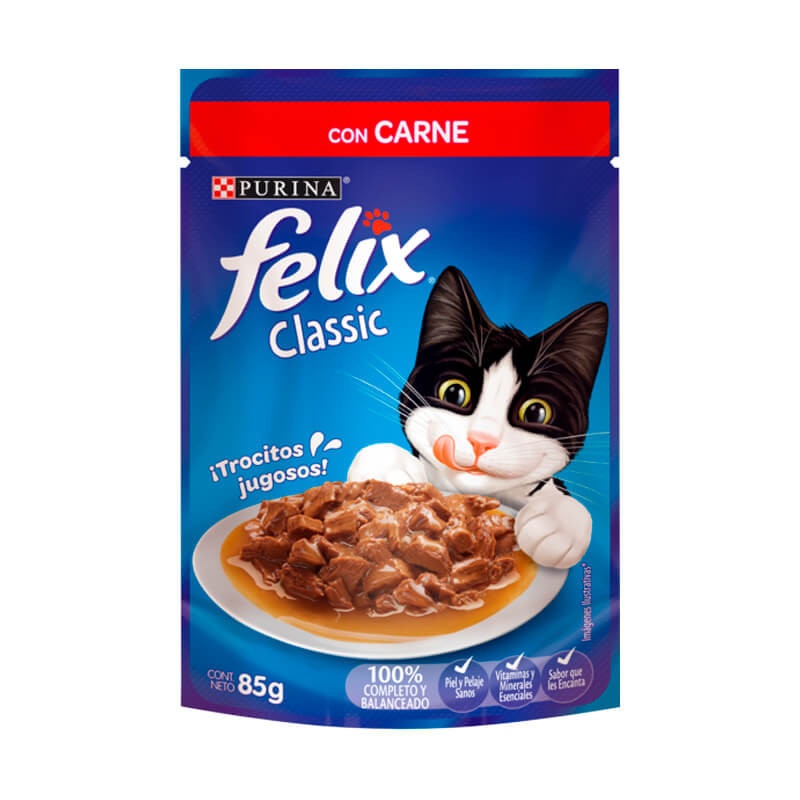 Sachet Gato Felix Carne 24 Unidades