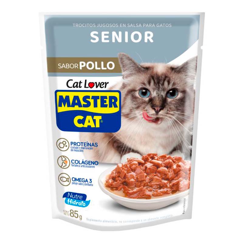 Sachet Master Cat Senior Pollo 20x85 GR