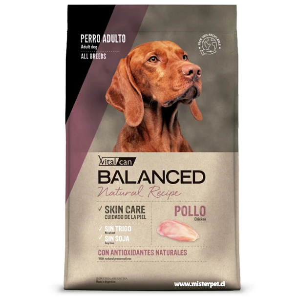 Vitalcan Balanced Natural Recipe Perro Adulto Pollo