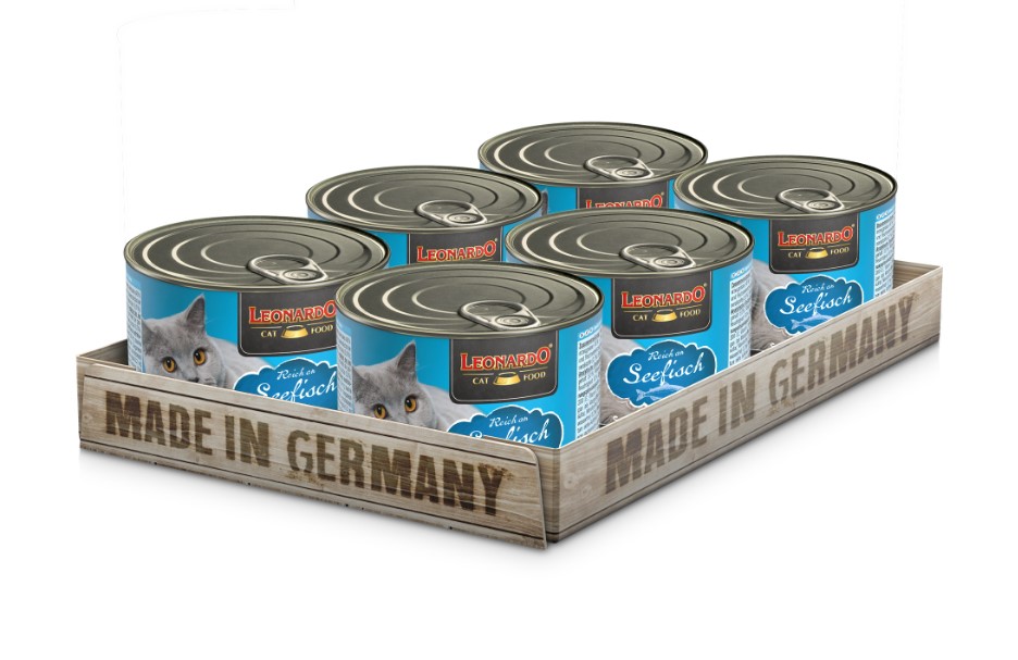 Lata Leonardo Gato Quality Selection Adulto Pescado x6 Unidades
