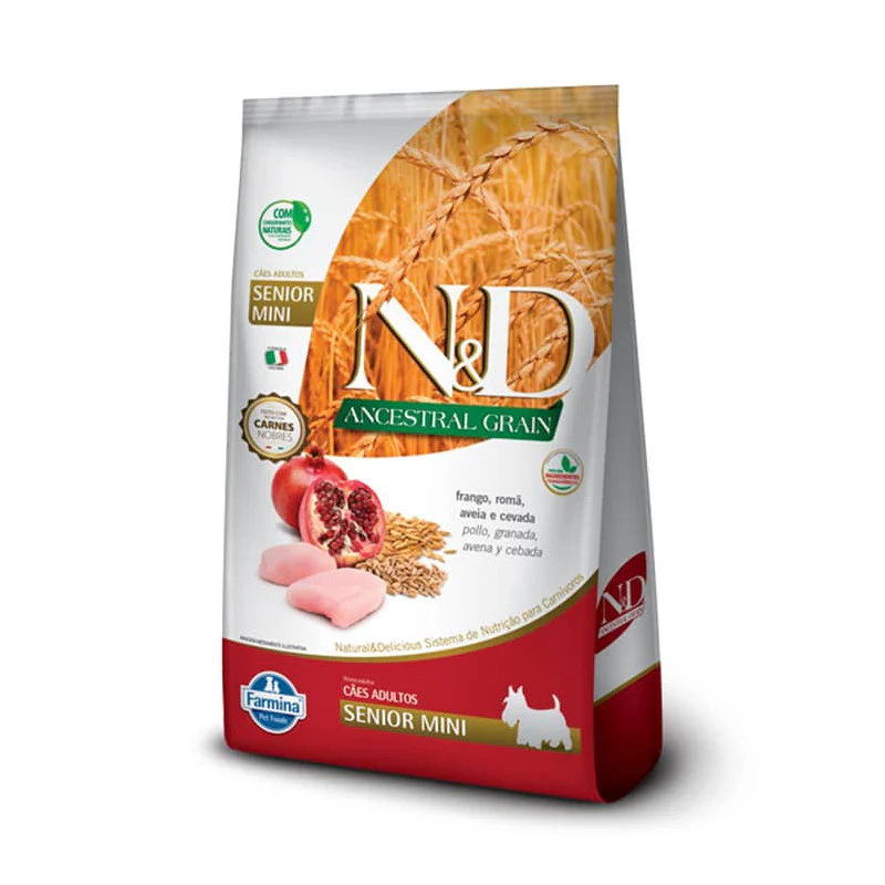 N&D Perro Ancestral Frango Adulto Senior Raza Pequeña