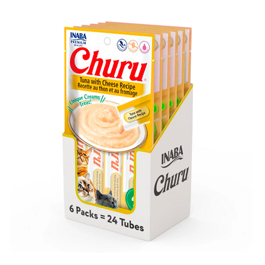 Caja Churu Cat Tuna Recipe Cheese 6 Sachets de 4 Tubos (USA663)