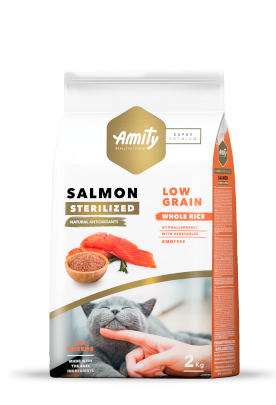 Amity Low Grain Salmon Gato Adulto Sterilized