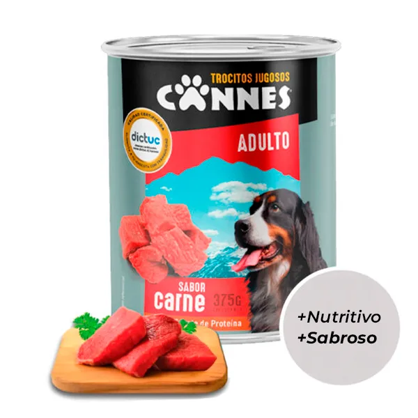 Display Lata Cannes Adulto Carne 12 Unidades