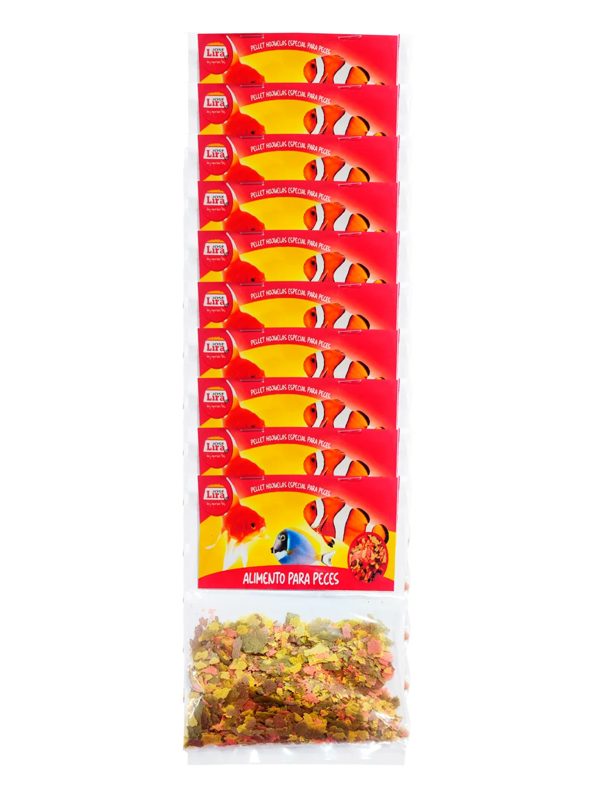 Alimento para Peces Tira 10 Unidades Hojuelas
