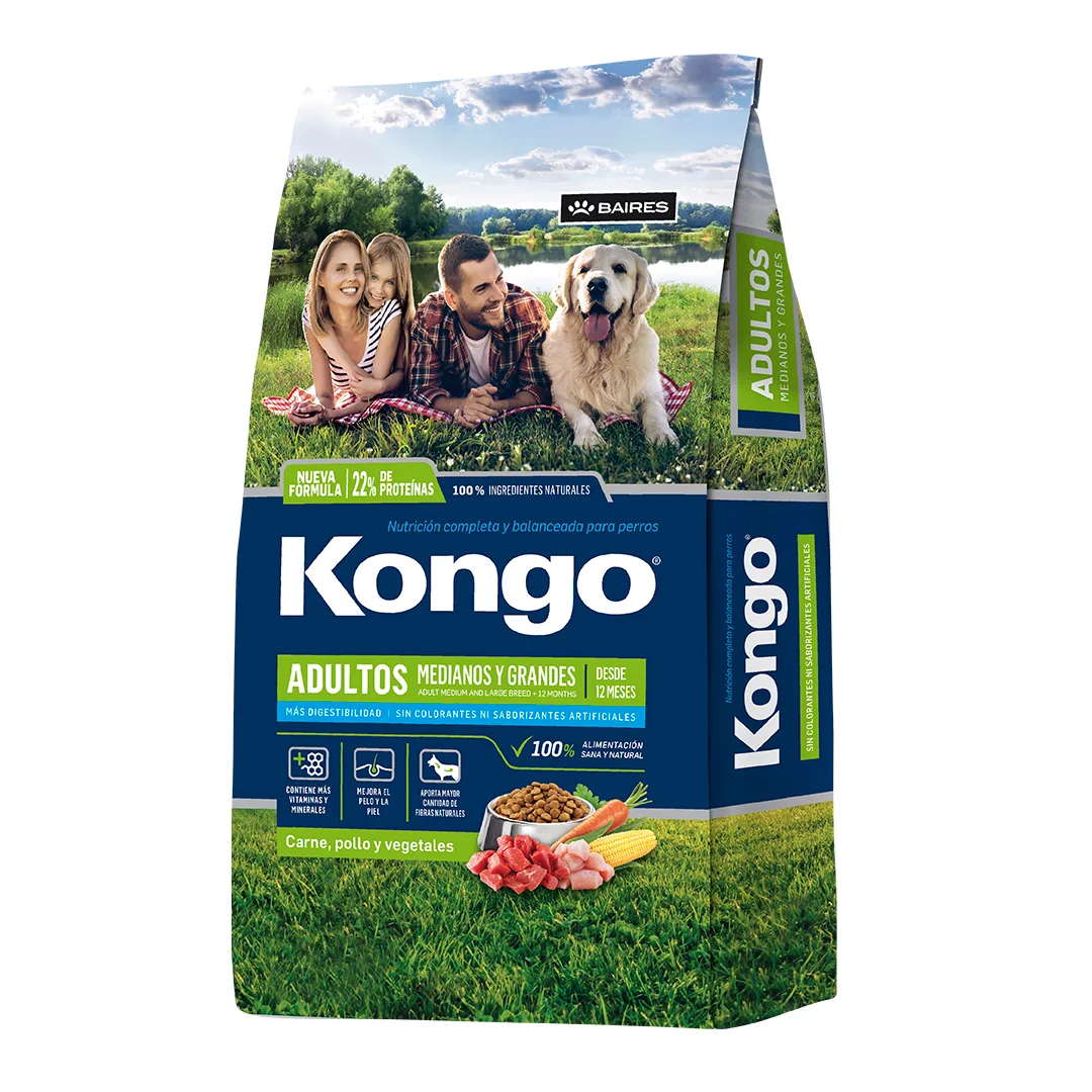 Kongo Adulto Medianas y Grandes +3 KG de Regalo