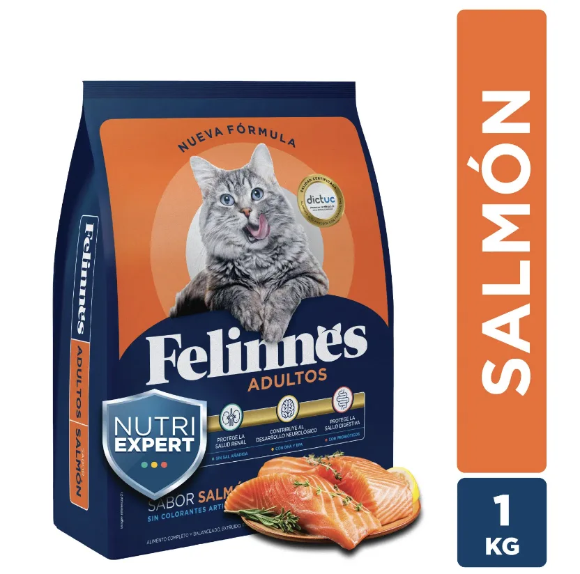 Alimento Felinnes Premium Gato Salmón
