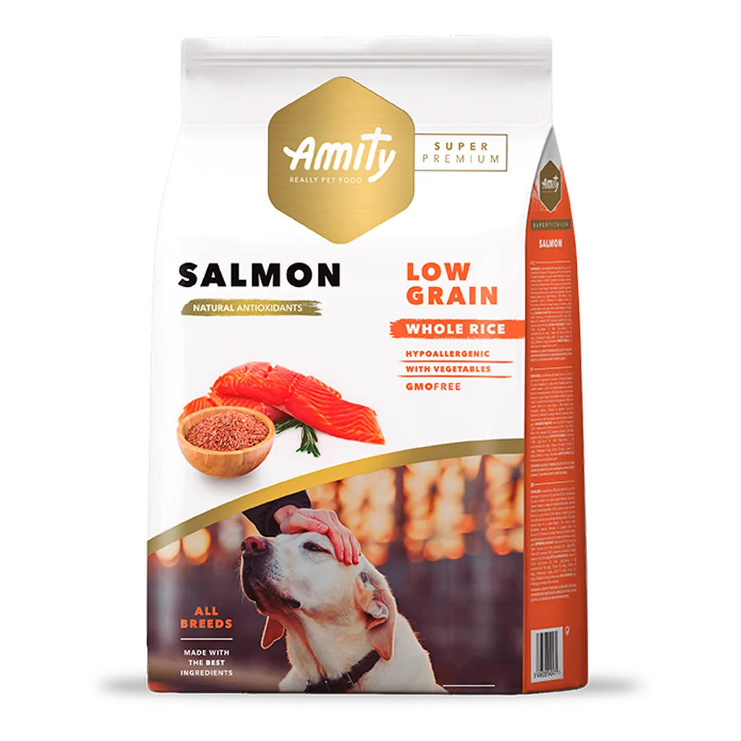 Amity Super Premium Low Grain Salmon Adulto