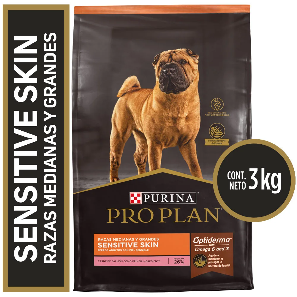 Pro Plan Sensitive Skin Salmón Razas Mediana/Grande