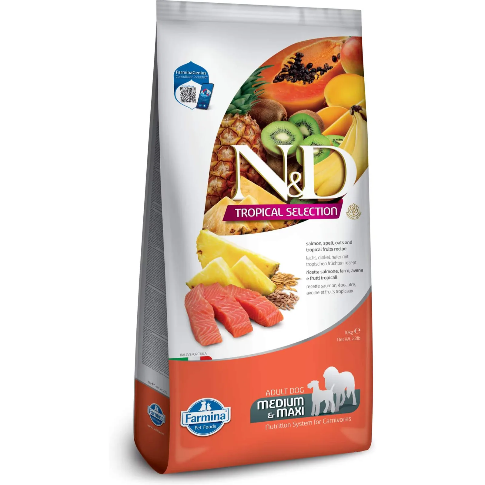 N&D Tropical Medium Adulto Salmón