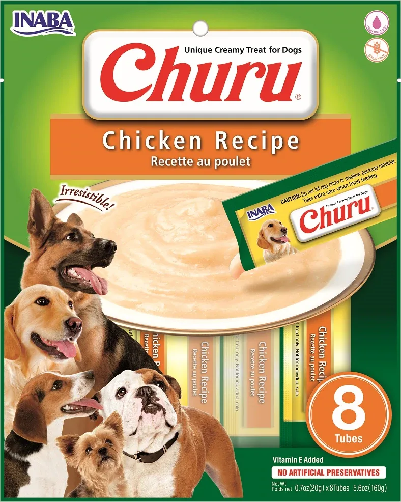 Caja Churu Dog Chicken 6x8 Tubos