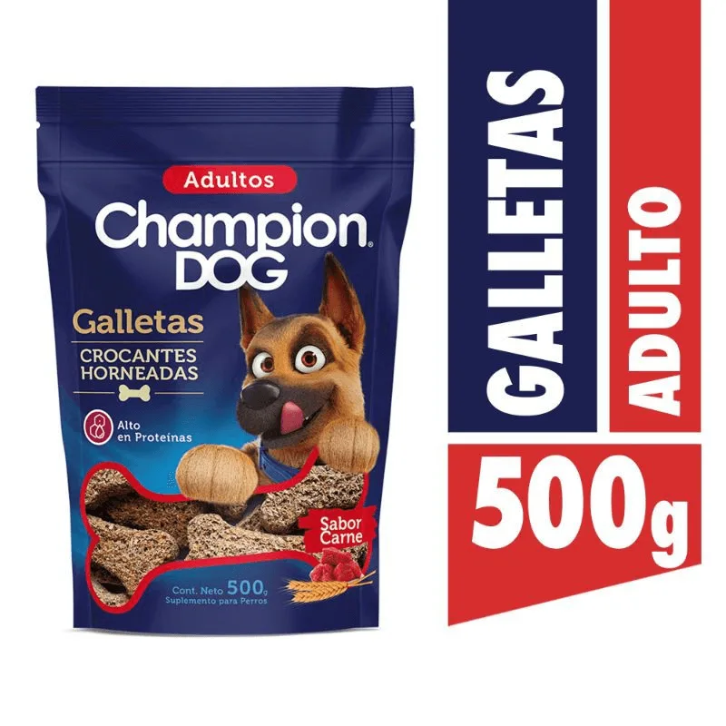 Caja Galletas Champion Adulto Clásica 12x500 Gr