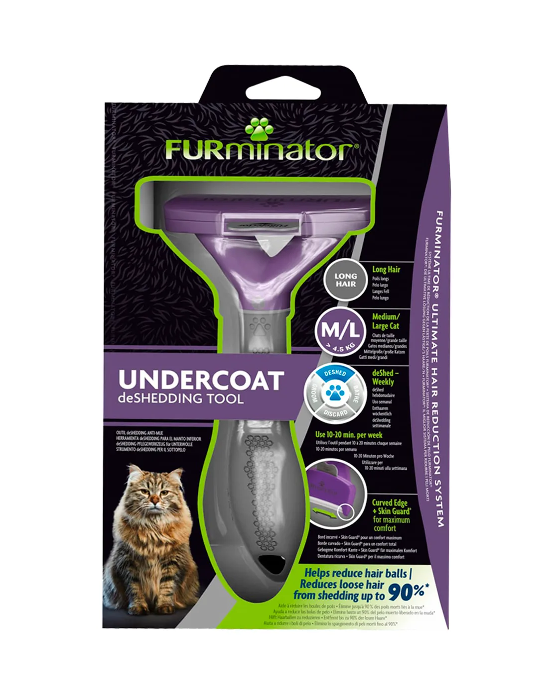 Removedor de Pelaje Furminator Long Hair Cat (P-92928)
