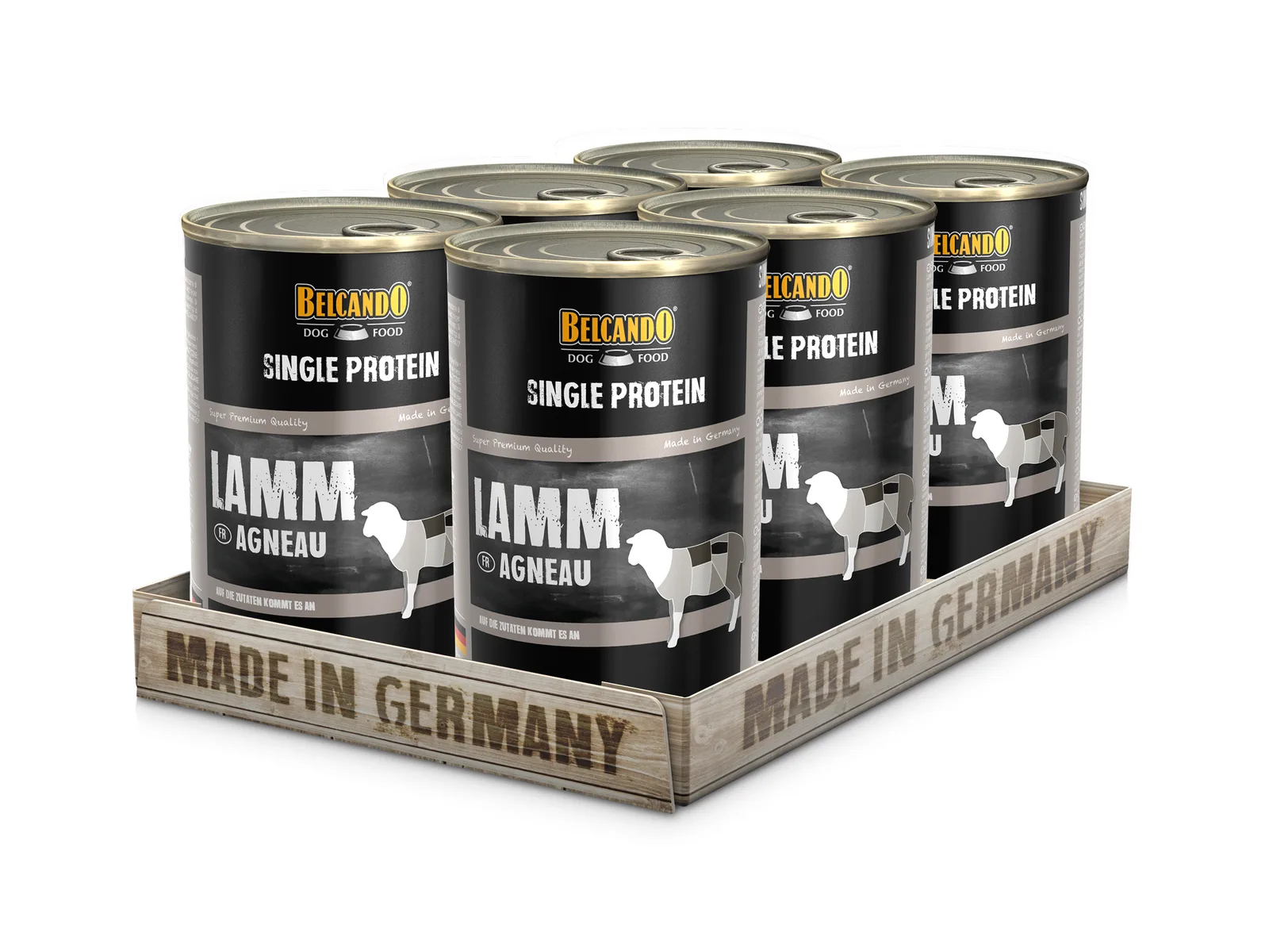 Belcando Perro Lata Single Protein Cordero x6 Unidades