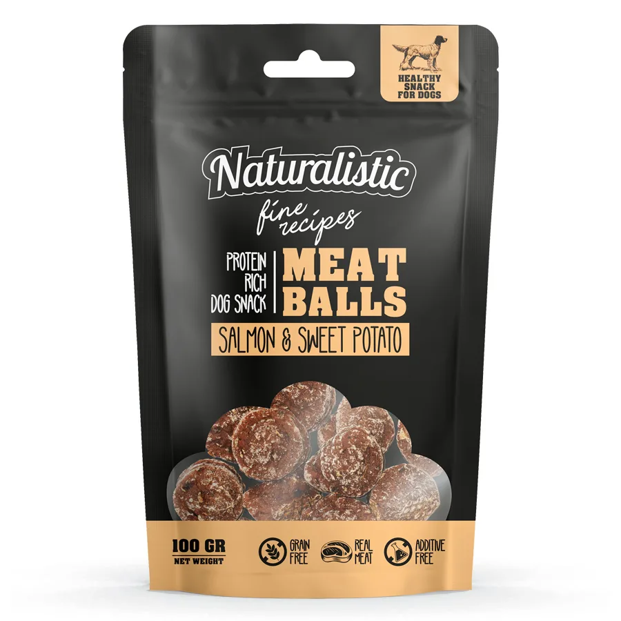 Naturalistic Snack Meat Balls Salmón Sweet Potato