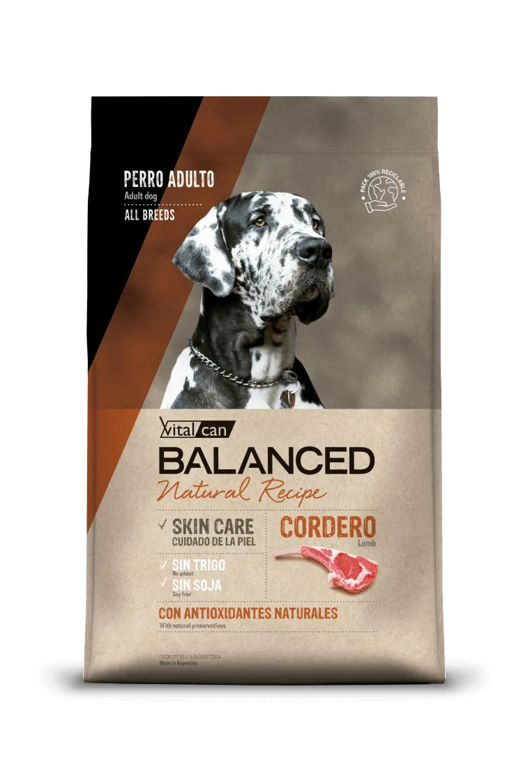 Vitalcan Balanced Natural Recipe Perro Cordero