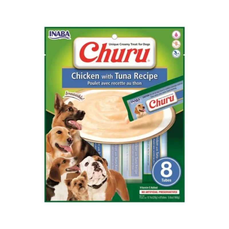 Caja Churu Dog Chicken Tuna 6x8 Tubos