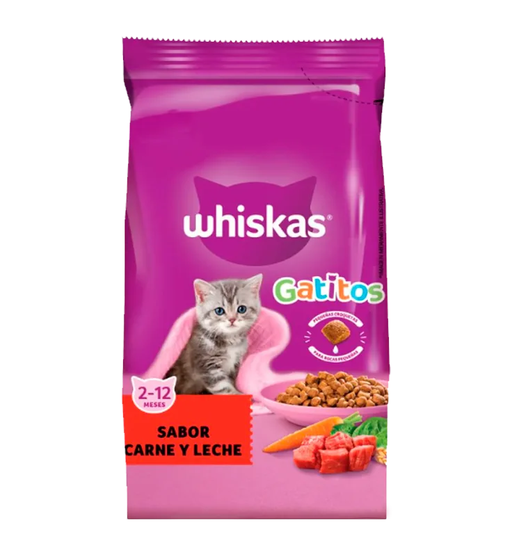Whiskas Gatitos Carne Leche
