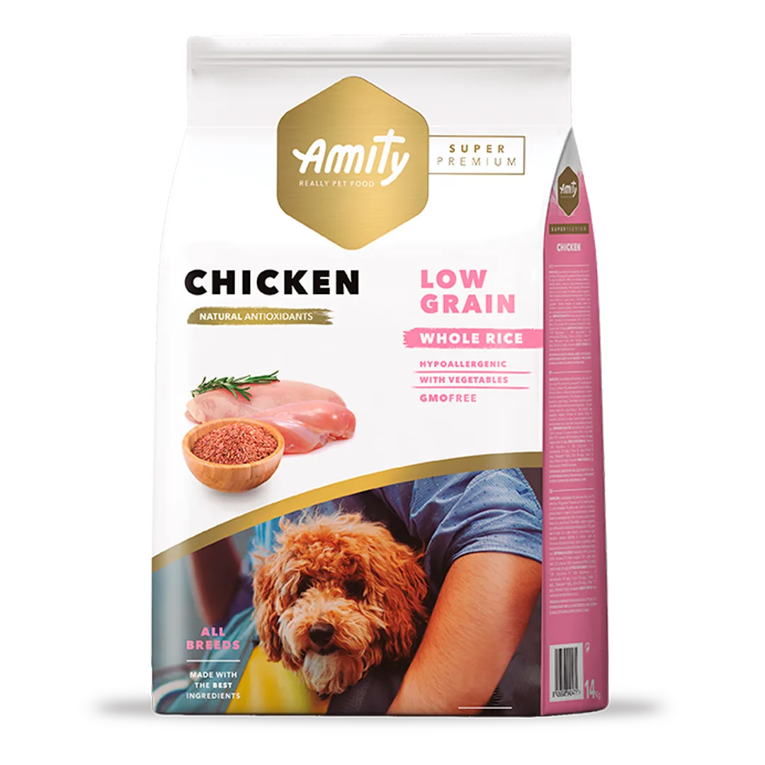 Amity Super Premium Low Grain Chicken Adulto