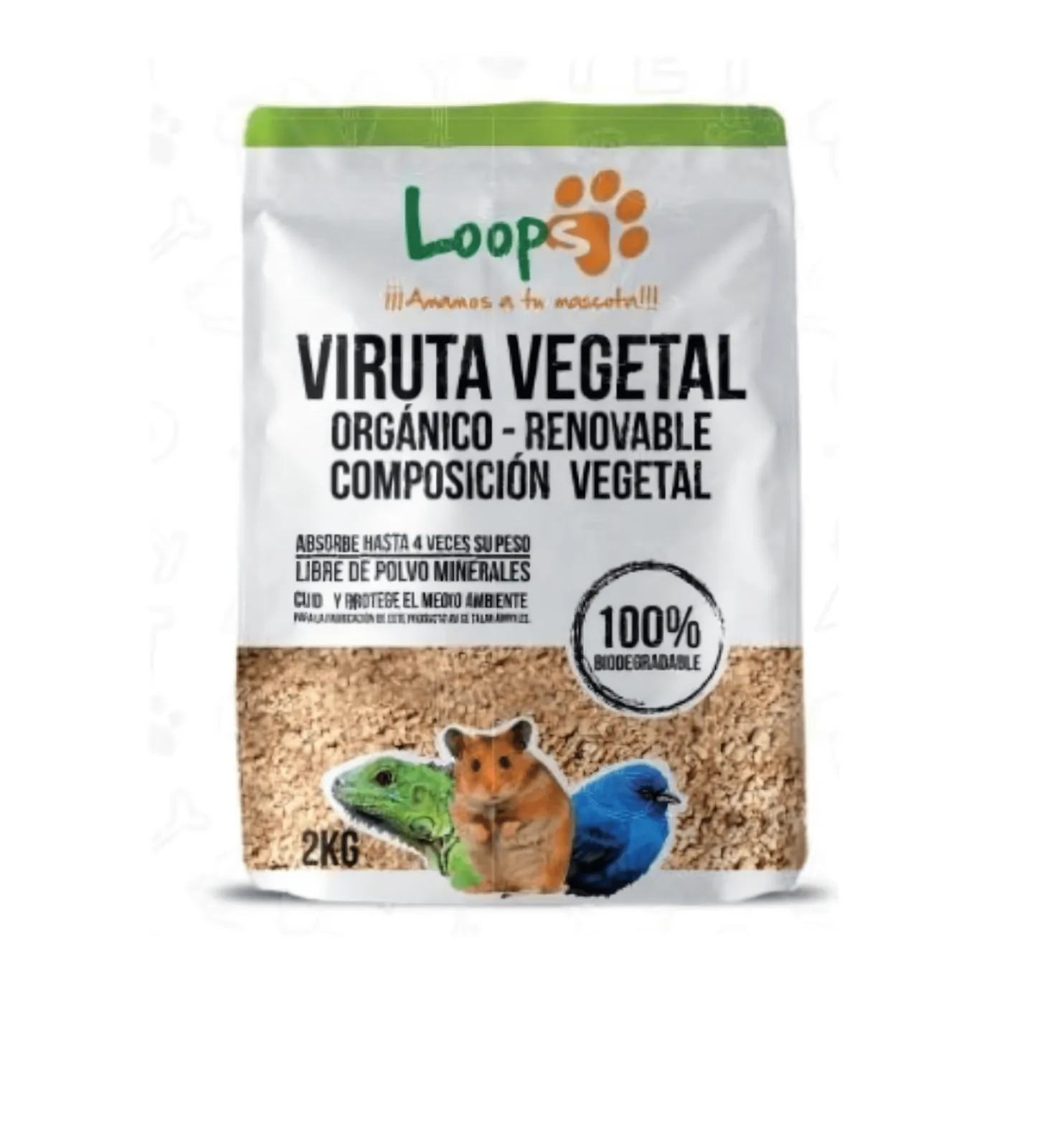 Display Viruta Biodegradable Loops 8x2 KG (16 KG)