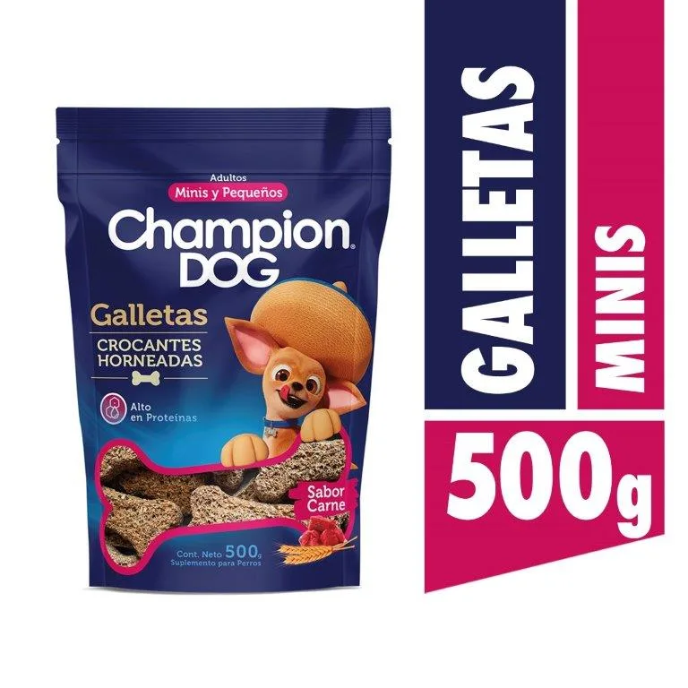 Caja Galletas Champion Dog Adulto Razas Pequeñas 12x500 Gr