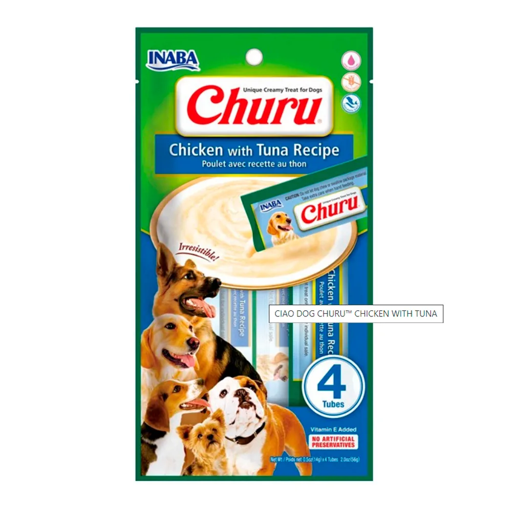 Caja Churu Dog Chicken Tuna 6 Sobres 4 Tubos (USA612)