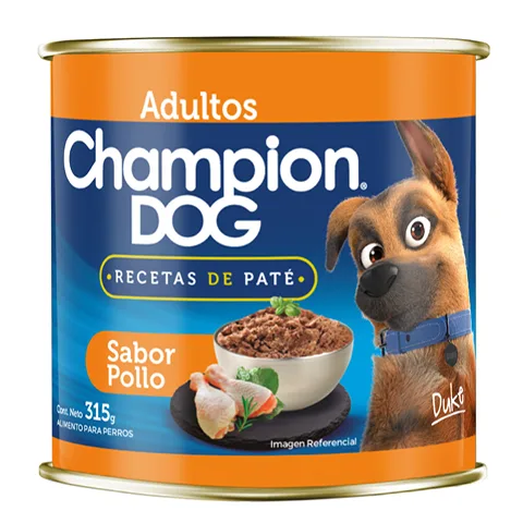 Lata Champion Dog Pollo 24x315gr