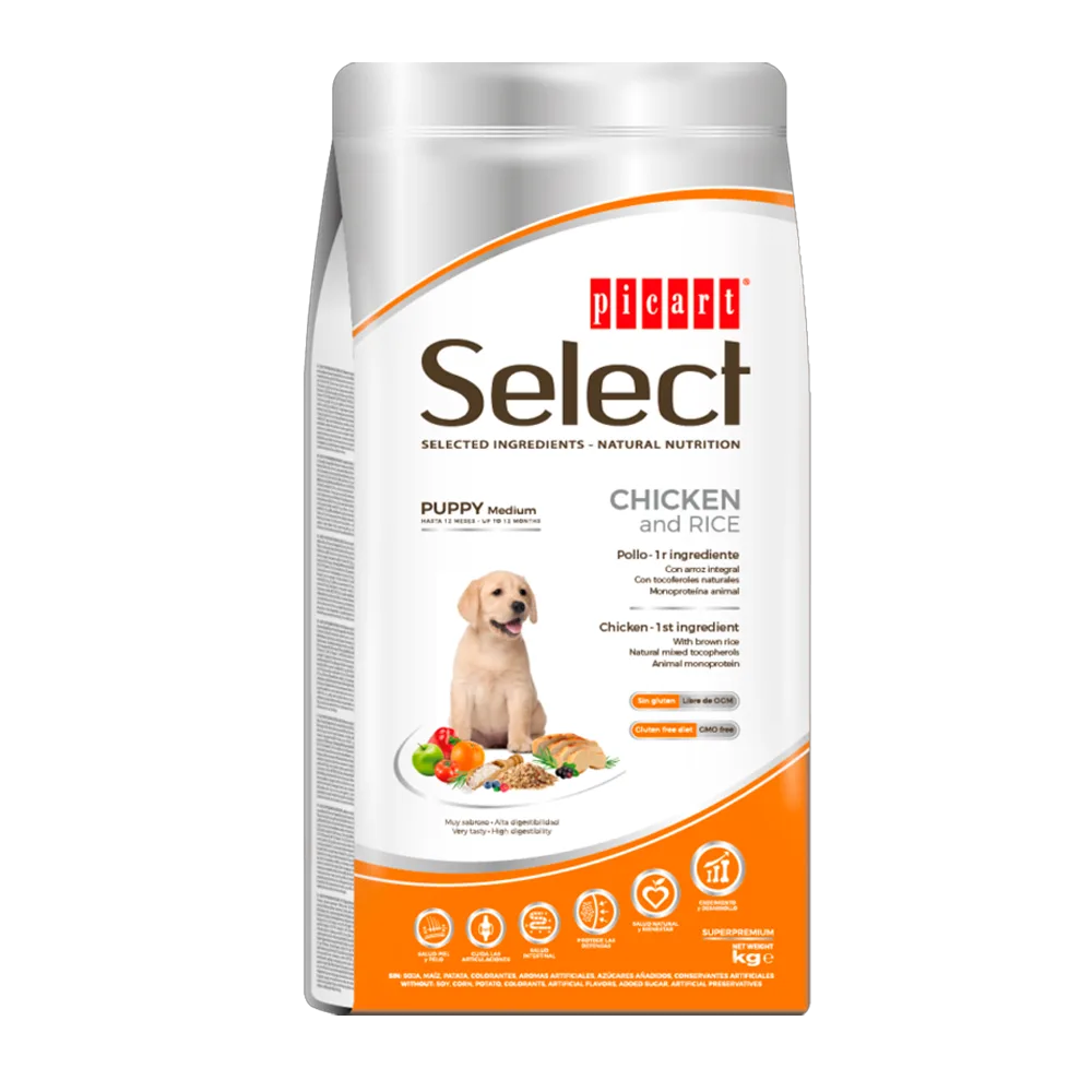Select Dog Puppy Medium Chick&Rice