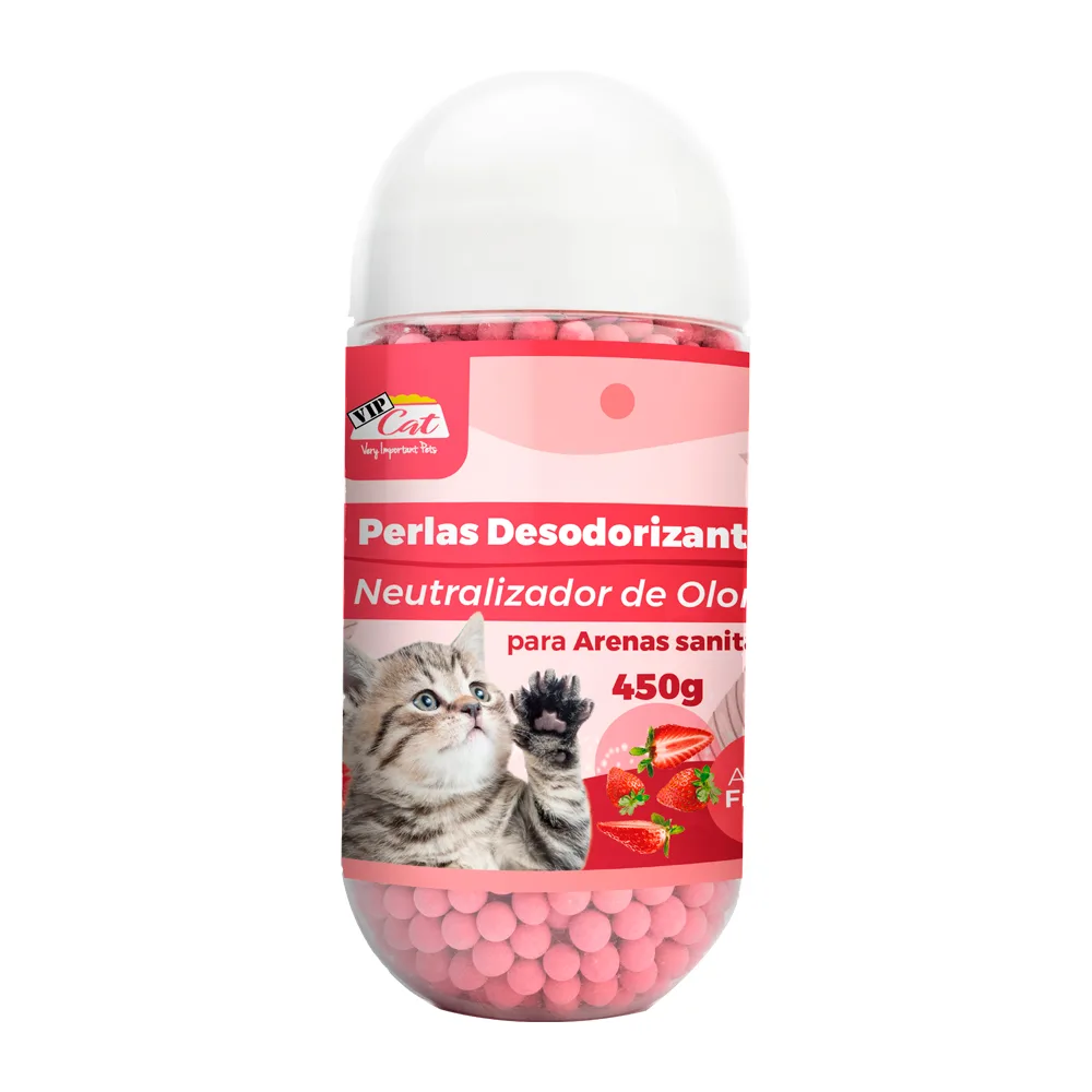 Perlas Desodorizantes para Arena de Gato – Aroma Frutilla