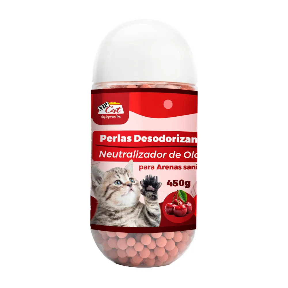 Perlas Desodorizantes para Arena de Gato – Aroma Cereza