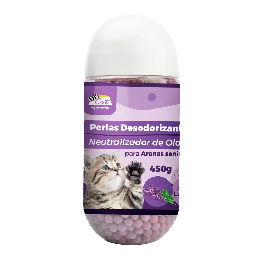 Perlas Desodorizantes para Arena de Gato – Aroma Lavanda
