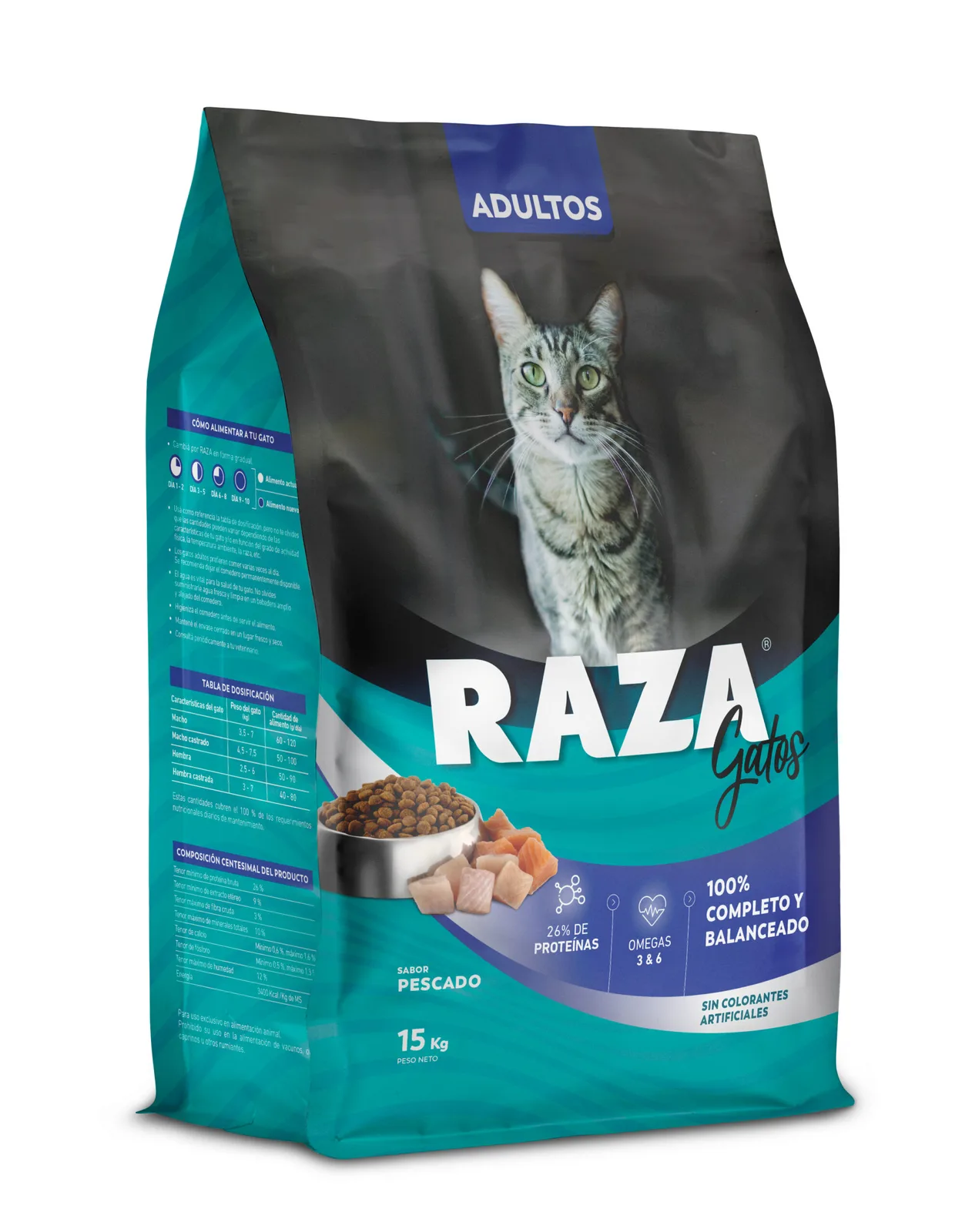 Raza Gato Pescado - Rico en Omega 3