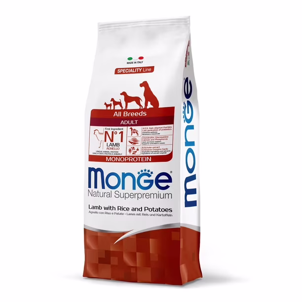 Alimento Para Perros Monge All Breeds Lamb Rice And Potatoes