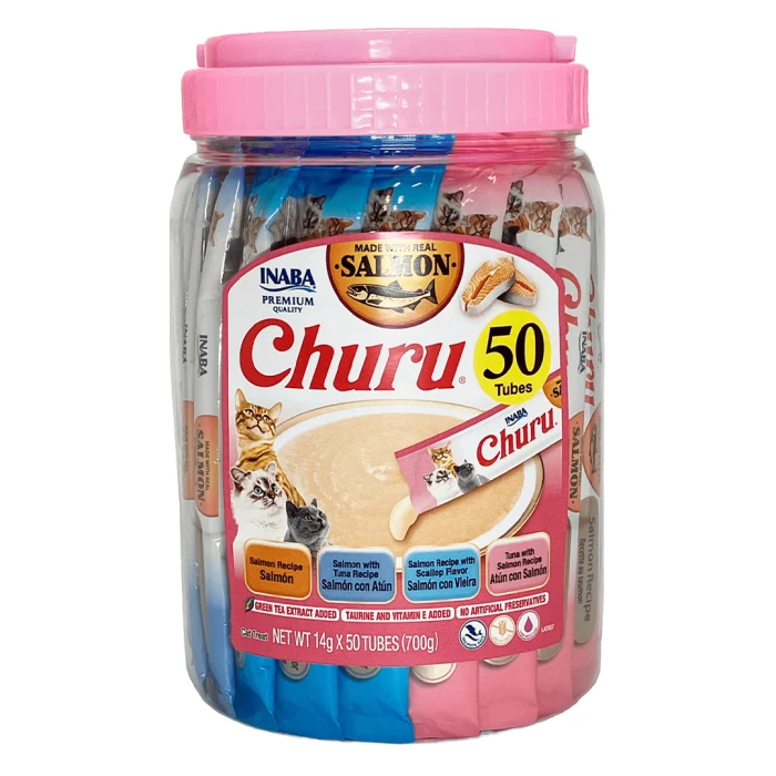 Pote Churu Cat Salmon Variedades 50 Uni