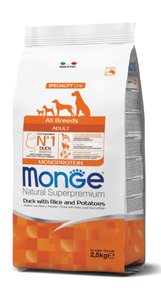 Alimento Para Perros Monge Adult All Breeds Duck Rice And Potatoes