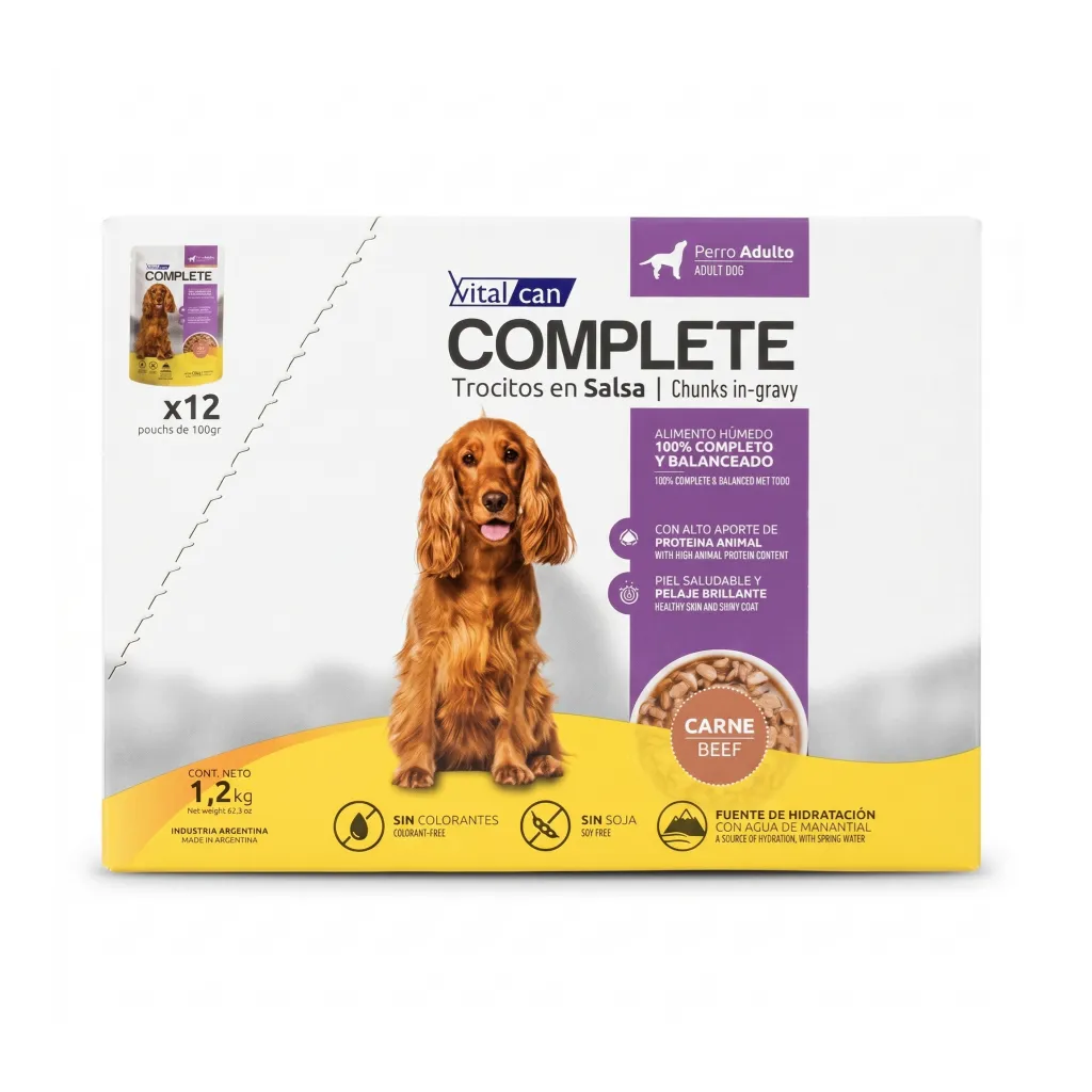 Caja Sachet Complete Perro Adulto Carne 12*