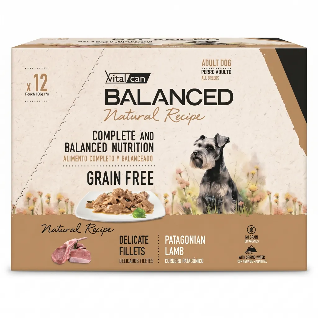Caja Sachet Balanced Perro Arp Cordero 12*