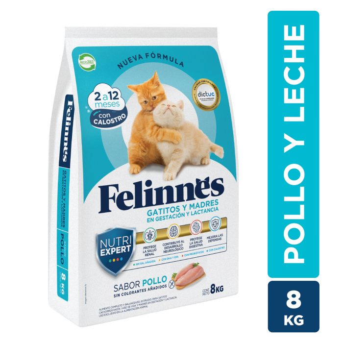 Alimento Felinnes Premium Gatitos