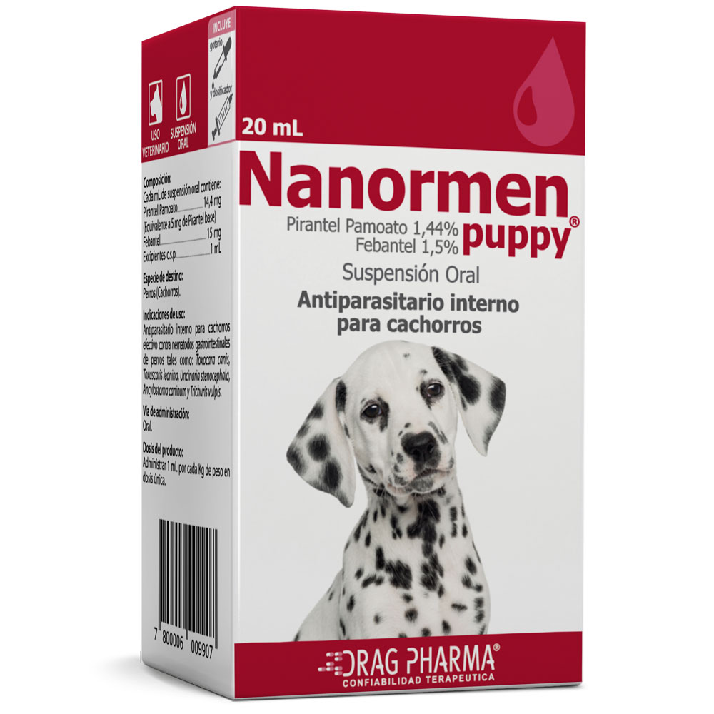 Antiparasitario Nanormen Puppy Suspensión Oral