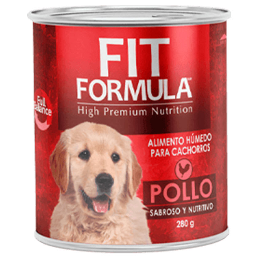 Lata Fit Formula Cachorro Pollo Unidad